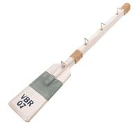 Zerodeko Mediterranean Style Wooden Paddle Wall Hanger with Iron Hooks 40cm Beachy Room Decor for Coat Clothes Storage and Wall Decoration