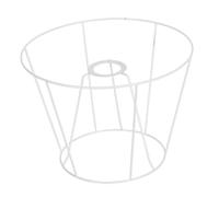 Zerodeko Metal Lampshade Frame Hollow Out Drum Ring Wire for Table Floor Pendant Lamps DIY Lamp Shade Holder with Inner Compatible with Standard Bulbs for Bedroom Living Decor