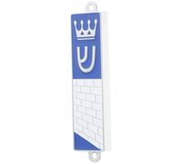 Zerodeko Metal Mezuzah Holy Scroll Jewish Door Blessing for Home Decor Traditional Script Mezuzah Case Star Judaica for Family Ornaments