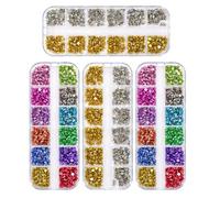 Zerodeko Metal Nail Rivets Cone Studs for Halloween Manicure Decor Punk Nail Art Gothic Charms for DIY Salon Party Use