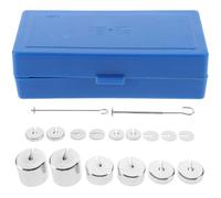 Zerodeko Metal Slotted Masses Lab Weights Kit with Steel Discs and Hanger for Physics Experiments and Teaching Tool Demonstrations on Force and Balance