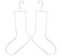 Zerodeko Metal Sock Blockers for Knitting Hangers for Drying Shaping Displaying Knitted Crocheted Socks Pair Stretcher Frame Blocking Tools