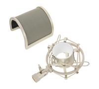 Zerodeko Microphone Pop Filter and Shockproof U-Shaped Mount Stand, Professional Vocal Recording Mic Windscreen Shield with Wind Guard Cover for Studio and Podcast Use