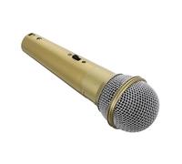 Zerodeko Microphone Props Retro Sturdy Plastic Simulation Microphone Model for Stage Performances