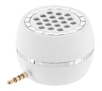 Zerodeko Mini Charging Plug and Play Speaker, Mini Amplifier Soundbox for Phone, Tablet, and Laptop, White Dc5V Mobile Phone Speaker for Portable Audio Use