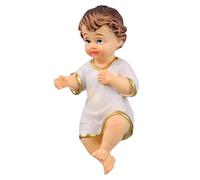 Zerodeko Mini Jesus Statue Resin Figurine Fine Workmanship, White Religious Saint Ornament for Office and Church Decor, Collectible Nativity Accent