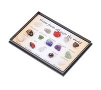 Zerodeko Mini Natural Crystal Agate Gemstone Specimen for Geological Learning and Educational Science Teaching Aid with Decorative Mineral Samples