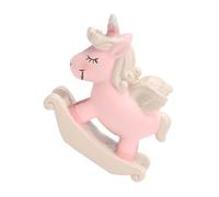 Zerodeko Mini Pink Unicorn Desktop Decoration Cartoon Resin Ornament for Birthday Cake Topper Party Table and Car Interior Display Non Fading Friends