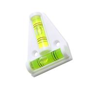 Zerodeko Mini T Shape Spirit Level Bubble Tool White Portable T-Type Precision Bubble Level for Measuring for DIY Furniture and Construction Use