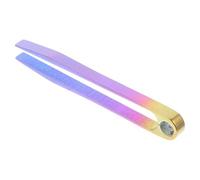 Zerodeko Mini Titanium Tweezers Tool with Flat Tip and Perfectly Calibrated Tension, Lightweight Titanium Alloy Tweezers for Travel and Working in Magnetic Fields, Camping Gadget