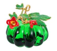 Zerodeko Mini with Craftsmanship Reflections Delicate and Dazzling Glass Pumpkin Figurine Fall Artistic Pumpkin-shaped Seasonal Ornament Thanksgiving for Harvest Decor Table or Indoor
