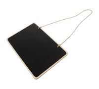 Zerodeko Mini Wooden Chalkboard Sign 30X20Cm, Hanging Black Memo Board for Home Party Decoration, Small Rectangular Wall Writing Message Plaque for Cafe and DIY Crafts