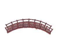 Zerodeko Miniature Chinese Pavilion Bridge Ornament Plastic Arch Bridge Sculpture Vintage Zen Garden Accessories for Fairy Garden Bonsai Micro Landscape Decoration