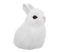 Zerodeko Miniature Rabbit Model Educational Animal Figurine for Detailed Anatomy Plush Bunny Sculpture for Interactive Biology Teaching Farm Animal for Classroom Use