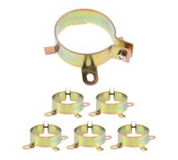 Zerodeko Mm Capacitor Mounting Clamp Iron Material with Two-Hole Design and Two-Leg Configuration 6pcs for Electrolytic Capacitors for LED Driver Maintenance and Electronic Circuit