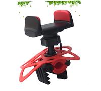 Zerodeko Mobile Phone Holder for Bikes Silicone Bike Phone Bracket Rotation Durable Easy Installation Outdoor Riding Accessories Black Red