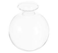 Zerodeko Modern Glass Avocado Seed Hydroponic Vase Filled with Liquid and Gems, Unique Succulent Planter for Indoor Gardening and Bookshelf Decoration