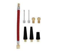 Zerodeko Multi-functional Bicycle Valve Adapter with Leak-resistant Seal Air Inflator Hose Extension Compatible with Various Pump Nozzles for Efficient Tire Inflation and Cycling