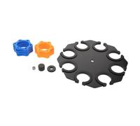 Zerodeko Multi Mic Holder with Shock Mount Microphone Clamp Tray for Desk Stage Recording Vibration Dampening Design for Audio Output