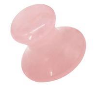 Zerodeko Mushroom Shape Rose Quartz Facial Massager Gua Sha Tool 1.57x1.57x1.57in Portable Effective Pressure Application Pink Powder Crystal Jade for Office and Beauty Salons and Rise