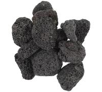 Zerodeko Natural Black Volcanic Pebbles 400g Bag Porous Fire Stone Granules Suitable for Bonsai Cultivation, Pond Decor and Decorative Landscaping Stones