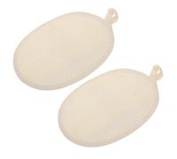 Zerodeko Natural Loofah Back Scrubber and Bath Body Cleaning Tool 2Pcs Exfoliating Shower Towels Sturdy Soft Texture Deep Cleansing for Spa and Daily Bath