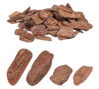 Zerodeko Natural Pine Bark Chips for Reptile Box Landscaping, Fine Polished Brown Bark Chippings for Rainforest Tank Decoration and Reptile Habitat Ornament