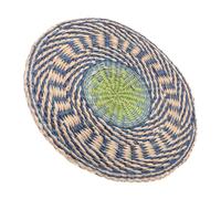 Zerodeko Natural Seagrass Pottery Mat Boho Style Round Woven Placemat for Dining Table Decor Thanksgiving Halloween Party