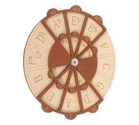 Zerodeko Natural Wooden Circle of Fifths Wheel Guitar Music Theory Disc for All Levels Portable Pocket Melody Tool for Ear Training Chord Progressions and Scale Practice