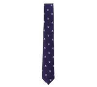 Zerodeko Necktie Polyester Silk for Men and Women Tie Skull Printed Halloween 6cm Narrow with Long Shape, for Halloween Party and Ghost Festival Costume Decor