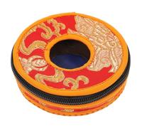 Zerodeko Nepal Handmade Meditation Bell Sleeve Cloth Storage Bag Lightweight Compact Tibetan Tingsha Cymbals Case for Yoga and Home Use with Random Accessory Color Random Color
