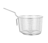 Zerodeko Noodle Strainer Multi-Function Pasta Basket with Comfortable Grip Stainless Steel and Wear-Resistant Mesh for Hot Pot and Kitchen Use