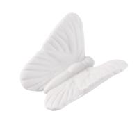 Zerodeko Nordic White Ceramic Wall Hanging Decor with Lifelike Butterfly Shape for Indoor Bedroom Use, Beautifully Designed Synthetic Material Wall Sculpture for Unique Home Decoration