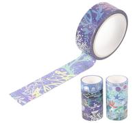 Zerodeko Ocean Washi Tape Set and Can Be Torn Open by Hand Easy to Use 10 Rolls Decorative Paper Tape Gorgeous and Pretty Style for Scrapbooking Supplies and Crafts for