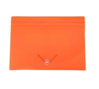 Zerodeko Orange Pp File Folder Receipt Organizer Folder Simple Stylish Accordion File Organizer for Travel and Home Use