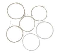 Zerodeko Oud Replacement String Nylon Core High Strength Silver-plated Copper Alloy Windings Easy to Remove with Installation Accessories for Oud Instrument Players