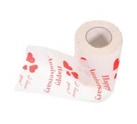 Zerodeko Paper Great Tissue Office for Wood Pulp Portable and Home Valentine Printed Toilet Roll with Heart Patterns Use, Soft Cleaning Power, for Valentines Day