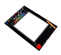 Zerodeko Paper Photo Frame with Fun and Unique Design Back to School Black Paper Material to Create a Happy Atmosphere for First Day of School Photo Props for Party Favors