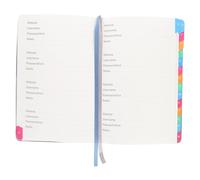 Zerodeko Password Notebook A5 Small Portable Password Organizer with Alphabetical Tabs Blue and Grey for Website Address and Login Records