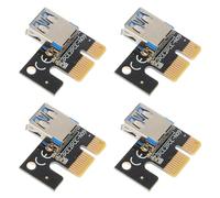 Zerodeko Pci-e with Stable Signal Transmission Riser Cards USB 3.0 Adapter 1x to 16x 4pcs Pcb Material, for Computer Parts and Mining Applications