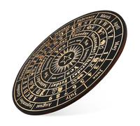 Zerodeko Pendulum Board for Divination Elegant Dowsing Board with Distinctive Symbols for Spiritual Exploration Home Decor Rustic Design for Intuitive Guidance and Aesthetic Ambiance
