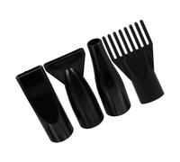 Zerodeko PET Dryer Nozzle Set 4Pcs ABS Material Efficient Drying Safe for Pets Simple Style Universal Hair Blower Nozzle for Outdoors