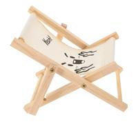 Zerodeko Phone Holder Wooden Phone Holder Adorable Beach Chair Shape Multi Bright Color Stands Stably on Table Watch Movies Hands-free Desktop Decor