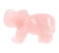 Zerodeko Pink Crystal Elephant Figurine Praying Gesture Flat Bottom Elegant European Style Crystal Ornament Bedrooms Offices Decoration