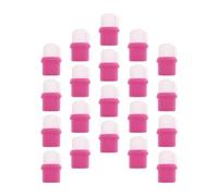 Zerodeko Pink Nail Soaker Covers 20Pcs Portable Soak Off Caps for Gel and Acrylic Nails Cuticle Treatment and UV Bed Protection for Home or Salon