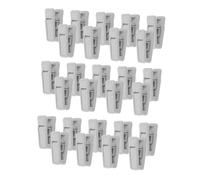 Zerodeko Plastic Clothes Clips for Travel and Wardrobe, 40pcs Grey Multi-purpose Plastic Hanger Clips for Baby and Children's Garments, Reusable Space-saving Drying and Storage Accessories