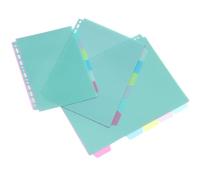 Zerodeko Plastic Index Dividers with Tabs 3 Sets Colored Binder Dividers for Loose-Leaf Notebooks Easy to Find Content and Quick Reference
