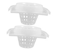 Zerodeko Plastic Mop Bucket and Multifunctional Design Drain Basket with Quick Water Removal Plastic Sturdy White Mop Bucket Accessory for Home and Office Cleaning Tasks