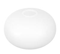 Zerodeko Plastic Oval Pendant Lamp Shade Replacement E27 with Dualhole 42mm Aperture, White Minimalist Drum Lamp Shade Featuring Smooth Surface and Easy Maintenance for Indoor Dining Areas