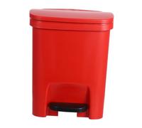 Zerodeko Plastic Pedal Trash Can with Flip Lid Compact Household Waste Bin for Kitchen Office Bedroom and Bathroom Desktop Garbage Can for Food Scrap Recycling and Odor Control